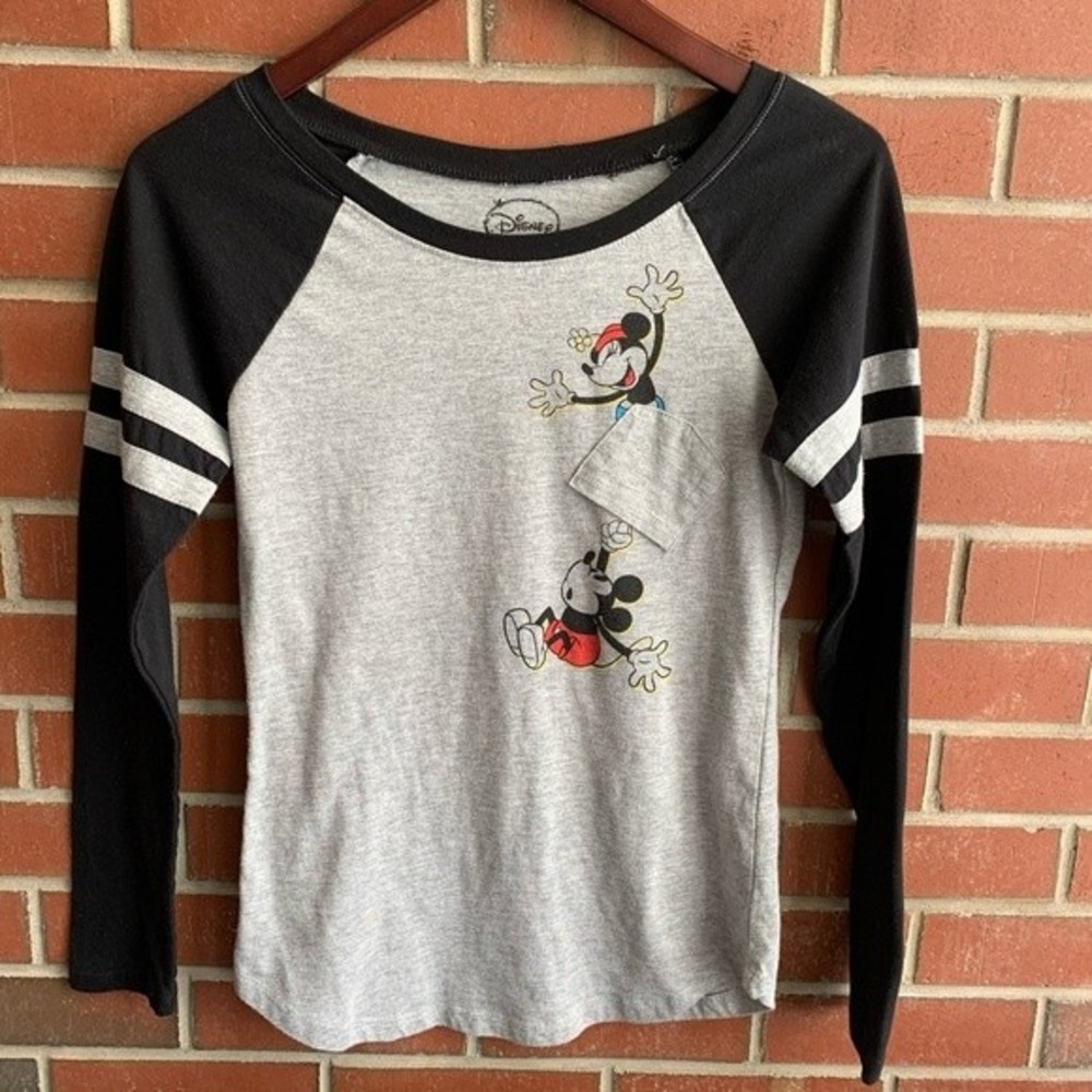 Disney Mickey & Minnie Upside Down Pocket Tee